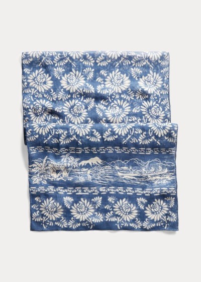 Men's Ralph Lauren Hawaiian Floral Linen Scarf | 879265PCY